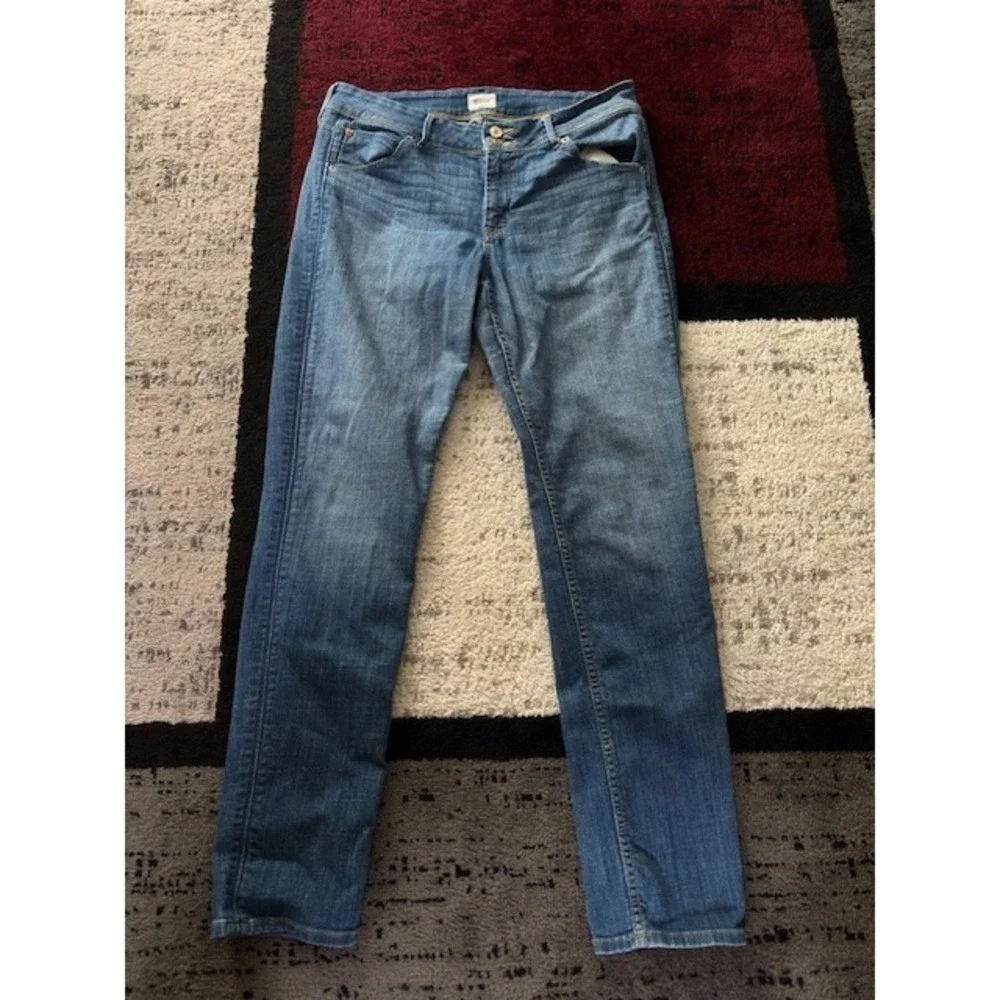 Hudson Collin Skinny Jeans Size 31 Blue Mid Rise Flap Pocket